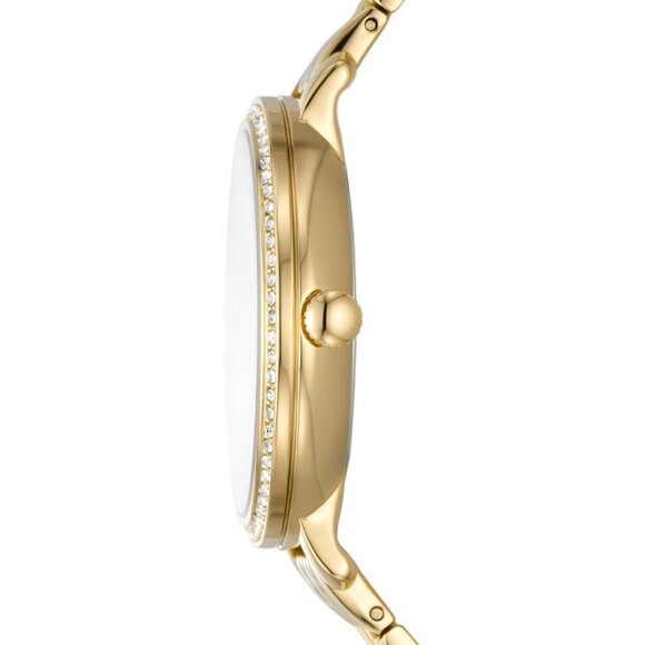 Women\'s Gold Jacqueline Quartz Stainless Steel Three Hand Bracelet Watch main image 6